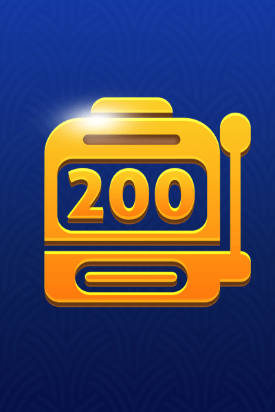 Make 200 spins in one game session